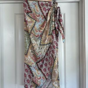 ZARA Bandana Print Wrap Skirt